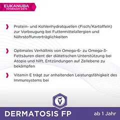 Eukanuba VETERINARY DIETS Dermatosis, sausas maistas šunims, > 10 kg — 5 nuotrauka