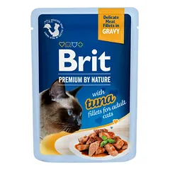 Brit Premium Cat Delicate konservai katėms maiš. Tuna in Gravy 85 g nuotrauka