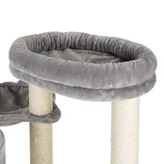 zooplus Exclusive draskyklė katėms Lokio irštva, šviesiai pilka — 5 nuotrauka