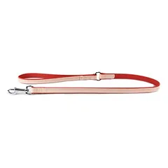 Das Lederband Hundeleine Firenze rosy/rubyred