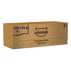 WHISKAS Adult Poultry Feast 120x85 g visavertis šlapias maistas suaugusiems katėms želė