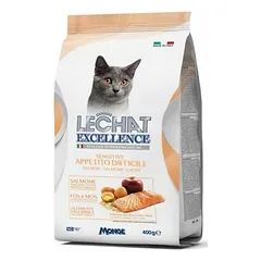 LeChat Excellence Sensitive Fussy Appetite su lašiša, sausas maistas katėms 0,4 kg — 2 nuotrauka