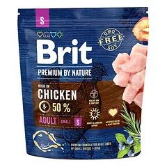 BRIT Premium By Nature Adult Small S Chicken 1 kg