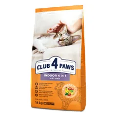 Club 4 Paws Indoor sausas pašaras katėms