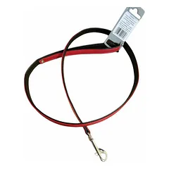 Leash Modern Art 13/110 nickel Faux Leather red/black