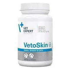 VetExpert VetoSkin papildai šunims ir katėms, sergantiems dermatologinėmis ligomis, N60
