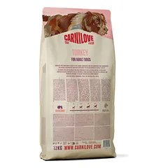 CARNILOVE True Fresh Turkey s.m. sausas pašaras šunims su kalakutiena, 12 kg — 2 nuotrauka
