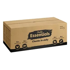 Smilla Essentials drėgnas maistas katėms, kąsneliai drebučiuose, maišeliai — 3 nuotrauka
