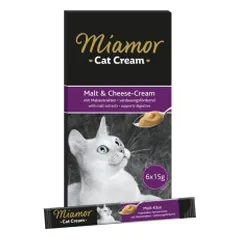 Miamor Cat Cream skanėstai su salyklu ir sūriu katėms