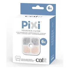 Filtrai automatinei vandens gertuvei fontanui katėms, Catit Pixi, 6 vnt.