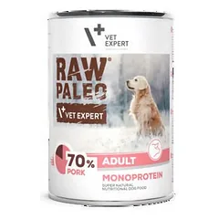 RAW Paleo Adult be grūdų monoproteininis maistas suaugusiems šunims su kiauliena, 400 g — 2 nuotrauka