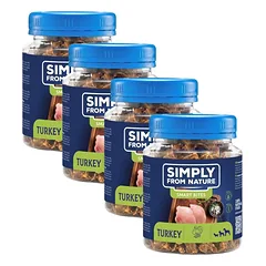SIMPLY FROM NATURE Smart Bites Kalakutienos dresuotojai šunims 4x130g