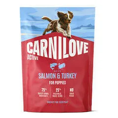 Carnilove Dog Active Puppy su lašiša ir kalakutiena, sausas maistas šuniukams 1,5 kg — 3 nuotrauka