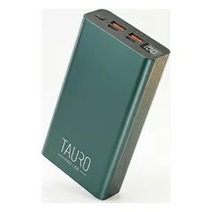 Aliuminis nešiojamasis įkroviklis, 20000 mAh, 22,5 W, 20000 mAh, žalios spalvos — 3 nuotrauka