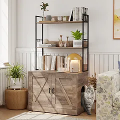 Katės tualeto spintelė 80 x 48 x 145 cm — 2 nuotrauka