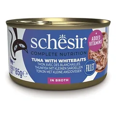 SCHESIR tunas su šprotėmis katėms skirtame sultinyje, 12 x 85 g