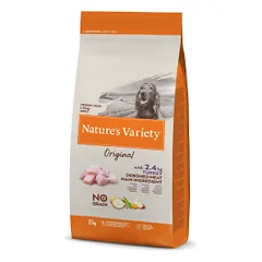 Nature's Variety Original Med/Max Adult Turkey begrūdis, sausas maistas šunims, 12 Kg