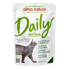 Almo Nature Daily teļš un jērs 70 g - konservi kaķiem