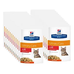 HILL'S PD Prescription Diet Feline c/d Urinary Stress Vištiena 24x85g paketėlis