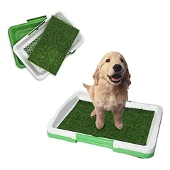 CoolPetGear Hundetoilette mit Rasenmuster