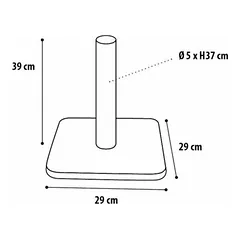 Flamingo SCRATCH POLE POLSET S BEIGE 29x29x39CM — 3 nuotrauka