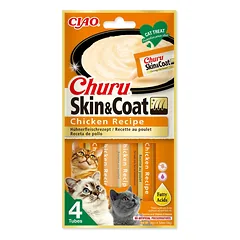 Churu SKIN & COAT Chicken Recipe – skanėstas katėms su vištiena, 56g