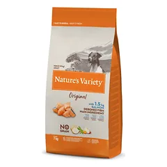 Nature’s Variety Original sausas maistas suaugusiems, mažų veislių šunims su lašiša 7 kg