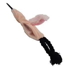 HAP pliušinis flamingas su katžole žaislas katėms, 20 cm — 2 nuotrauka