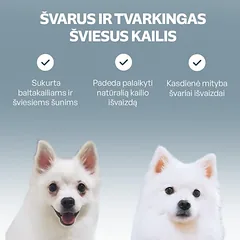 Suaugusių baltakailių šunų sausas pašaras su balta žuvimi, 10 kg — 5 nuotrauka