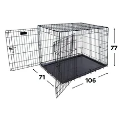 Metalinis Narvas XL (106x71x77cm) dviejų durų, su plastmasiniu padėklu