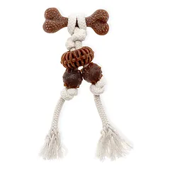 Ecomfy žaislas šuniui dental toother eco woody bone, 20 cm