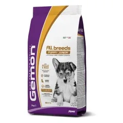 Gemon medium puppy visavertis pašaras jauniems šuniukams su vištiena ir ryžiais 3kg