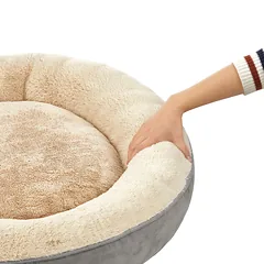 Šunų guolis, žiedinės formos, šviesiai pilkas, Ø 50 × 18 cm — 4 nuotrauka