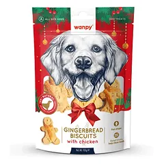 Wanpy skanėstai šunims Gingerbread su vištiena xmas, 100g