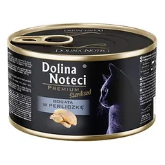 DOLINA NOTECI Premium Sterilizuota katėms, gausiai papildyta perlinėmis kruopomis 185g