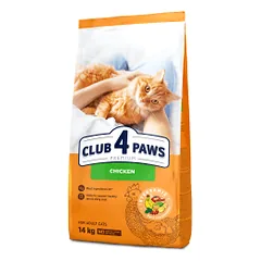 Club 4 Paws Chicken sausas pašaras su vištiena katėms