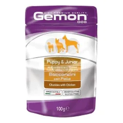 Gemon Wet Dog Pouches drėgnas maistas šuniukams su vištiena, 100 g