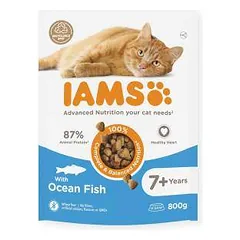 Sausas kačių maistas - IAMS CAT SENIOR OCEAN FISHER, 800 g