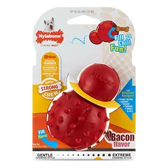 Nylabone Strong Cone Chew Bacon - guminis skanėstas žaislas šunims, bekono kvapo, XS — 2 nuotrauka