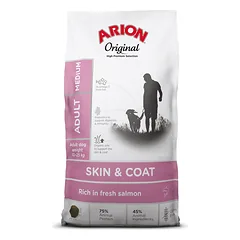 ARION Original Skin & Coat Adult Medium Salmon Rice 12 kg