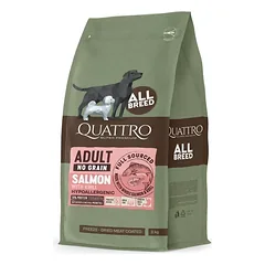 Quattro Adult All Breed With Salmon maistas šunims 12 kg