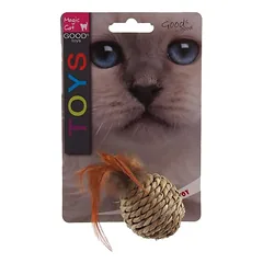 Magic Cat žaislas katei su plunksnomis, 9cm — 2 nuotrauka