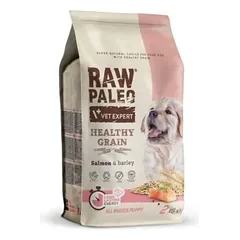 Raw Paleo sausas maistas šuniukams su lašiša ir miežiais 2kg