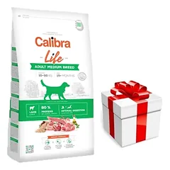 Calibra Dog Life Adult Medium Lamb 12 kg + Staigmena ŠUNIUI