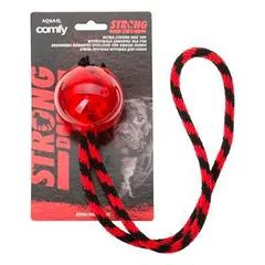 Comfy žaislas šuniui strong ball+virve, 11cm