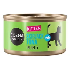 Cosma Original Kitten drėgnas maistas kačiukams, ekonominė pakuotė 24 x 85 g — 5 nuotrauka