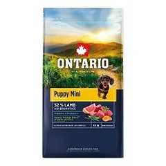 Šuniukų ėdalas – Ontario Dog Puppy Mini ėriena ir rudieji ryžiai 6,5 kg