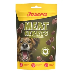 JOSERA Meat Meat Hearts Turkey treniravimo skanėstai šunims su kalakutiena, 70 g