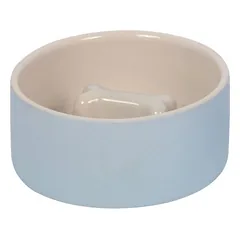 Nobby Anti-Schling-Napf Bone grau/creme