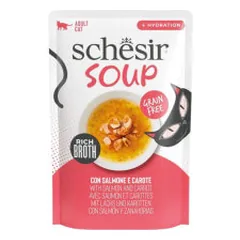 Schesir Complementary sriuba su lašiša ir morkomis katėms - Pet24 nuotrauka